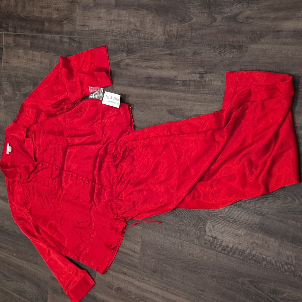 Ivy & Annabelle Red 2-Piece Pajama Set NEW